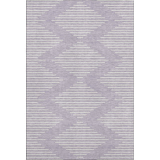 Piper Looms Mayfield Geometric AMF1016 Lavender Machine Washable Area Rug main image