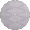 Piper Looms Mayfield Geometric AMF1016 Lavender Machine Washable Area Rug Round Main Image