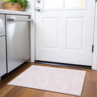 Piper Looms Mayfield Geometric AMF1016 Pink Machine Washable Area Rug Scatter Lifestyle Image Feature