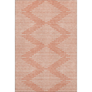 Piper Looms Mayfield Geometric AMF1016 Salmon Machine Washable Area Rug main image
