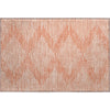 Piper Looms Mayfield Geometric AMF1016 Salmon Machine Washable Area Rug Scatter Main Image