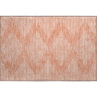 Piper Looms Mayfield Geometric AMF1016 Salmon Machine Washable Area Rug Scatter Main Image
