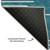 Piper Looms Mayfield Geometric AMF1016 Teal Machine Washable Area Rug Backing Image