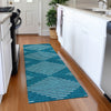 Piper Looms Mayfield Geometric AMF1016 Teal Machine Washable Area Rug Runner Lifestyle Image Feature
