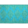 Piper Looms Mayfield Geometric AMF1017 Aqua Machine Washable Area Rug Scatter Main Image
