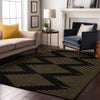 Piper Looms Mayfield Geometric AMF1017 Black Machine Washable Area Rug Lifestyle Image Feature