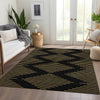 Piper Looms Mayfield Geometric AMF1017 Black Machine Washable Area Rug Lifestyle Image Feature