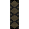 Piper Looms Mayfield Geometric AMF1017 Black Machine Washable Area Rug Runner Main Image