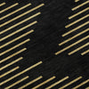 Piper Looms Mayfield Geometric AMF1017 Black Machine Washable Area Rug Swatch Image