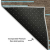 Piper Looms Mayfield Geometric AMF1017 Brown Machine Washable Area Rug Backing Image