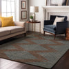 Piper Looms Mayfield Geometric AMF1017 Brown Machine Washable Area Rug Lifestyle Image Feature