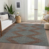 Piper Looms Mayfield Geometric AMF1017 Brown Machine Washable Area Rug Lifestyle Image Feature