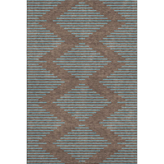 Piper Looms Mayfield Geometric AMF1017 Brown Machine Washable Area Rug main image