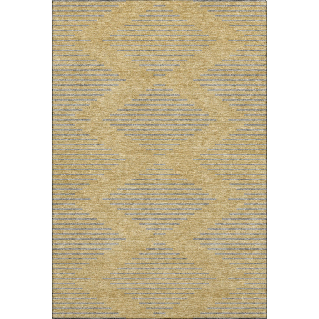 Piper Looms Mayfield Geometric AMF1017 Gold Machine Washable Area Rug main image