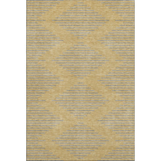 Piper Looms Mayfield Geometric AMF1017 Gold Machine Washable Area Rug main image