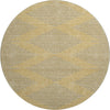 Piper Looms Mayfield Geometric AMF1017 Gold Machine Washable Area Rug Round Main Image
