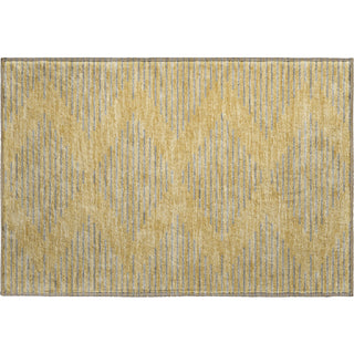 Piper Looms Mayfield Geometric AMF1017 Gold Machine Washable Area Rug Scatter Main Image