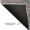 Piper Looms Mayfield Geometric AMF1017 Gray Machine Washable Area Rug Backing Image