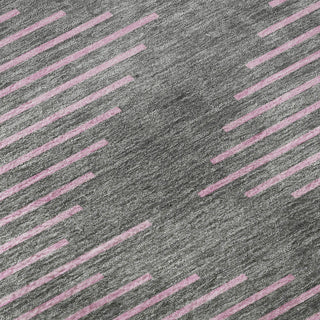 Piper Looms Mayfield Geometric AMF1017 Gray Machine Washable Area Rug Swatch Image