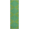Piper Looms Mayfield Geometric AMF1017 Green Machine Washable Area Rug Runner Main Image