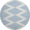 Piper Looms Mayfield Geometric AMF1017 Ivory Machine Washable Area Rug Round Main Image