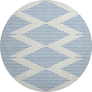 Piper Looms Mayfield Geometric AMF1017 Ivory Machine Washable Area Rug Round Main Image
