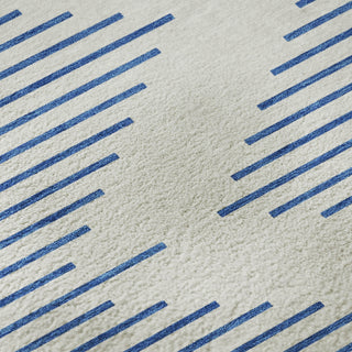 Piper Looms Mayfield Geometric AMF1017 Ivory Machine Washable Area Rug Swatch Image