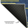 Piper Looms Mayfield Geometric AMF1017 Navy Machine Washable Area Rug Backing Image