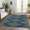 Piper Looms Mayfield Geometric AMF1017 Navy Machine Washable Area Rug Lifestyle Image Feature