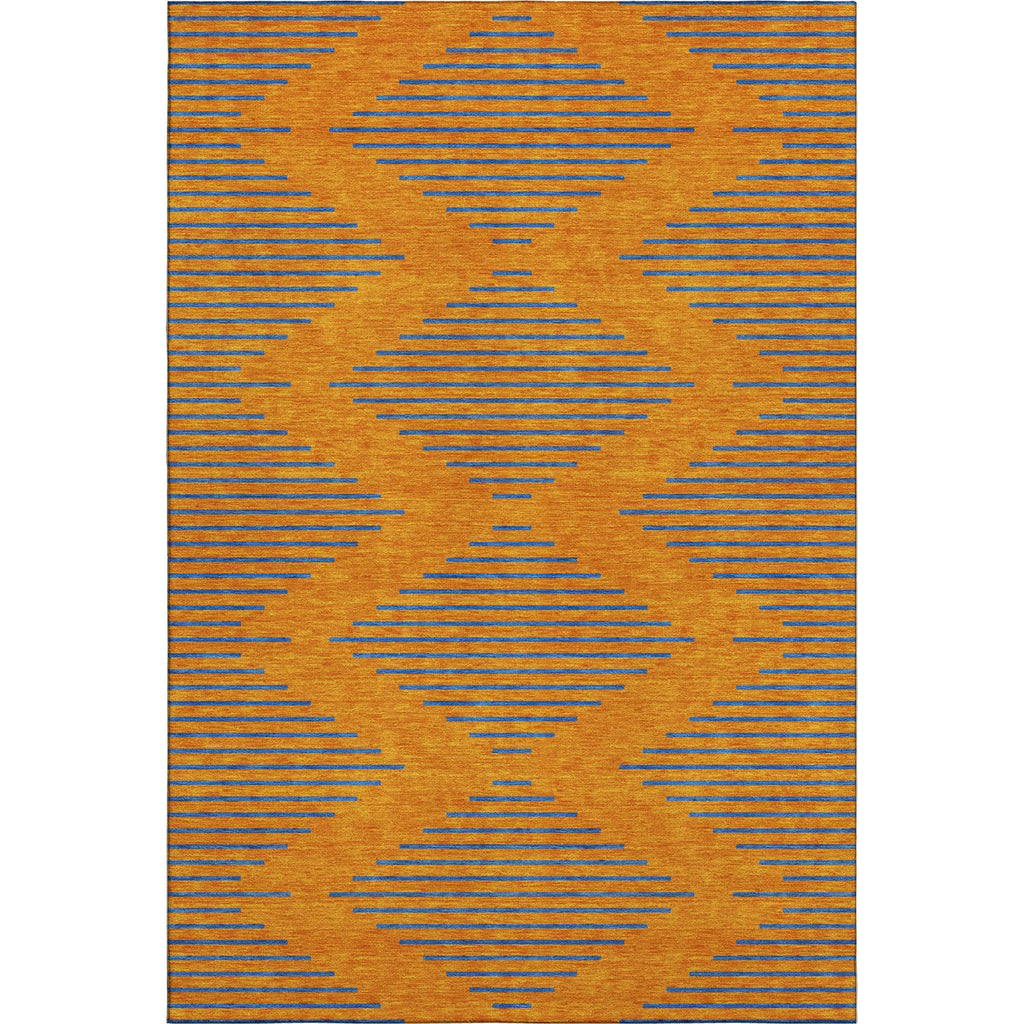 Piper Looms Mayfield Geometric AMF1017 Orange Machine Washable Area Rug main image