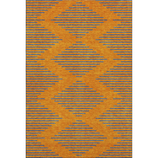 Piper Looms Mayfield Geometric AMF1017 Orange Machine Washable Area Rug main image