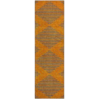 Piper Looms Mayfield Geometric AMF1017 Orange Machine Washable Area Rug Runner Main Image