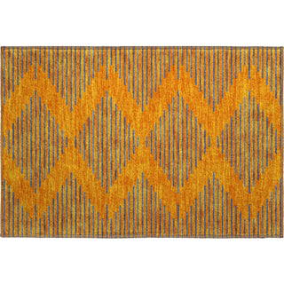 Piper Looms Mayfield Geometric AMF1017 Orange Machine Washable Area Rug Scatter Main Image