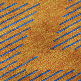 Piper Looms Mayfield Geometric AMF1017 Orange Machine Washable Area Rug Swatch Image