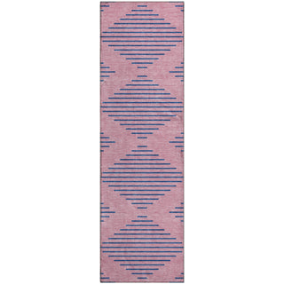 Piper Looms Mayfield Geometric AMF1017 Pink Machine Washable Area Rug Runner Main Image
