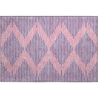 Piper Looms Mayfield Geometric AMF1017 Pink Machine Washable Area Rug Scatter Main Image
