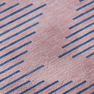 Piper Looms Mayfield Geometric AMF1017 Pink Machine Washable Area Rug Swatch Image