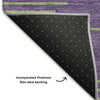 Piper Looms Mayfield Geometric AMF1017 Purple Machine Washable Area Rug Backing Image