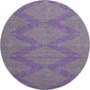 Piper Looms Mayfield Geometric AMF1017 Purple Machine Washable Area Rug Round Main Image