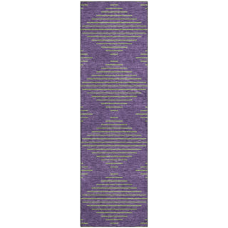Piper Looms Mayfield Geometric AMF1017 Purple Machine Washable Area Rug Runner Main Image