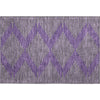Piper Looms Mayfield Geometric AMF1017 Purple Machine Washable Area Rug Scatter Main Image