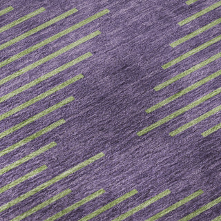 Piper Looms Mayfield Geometric AMF1017 Purple Machine Washable Area Rug Swatch Image