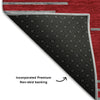 Piper Looms Mayfield Geometric AMF1017 Red Machine Washable Area Rug Backing Image