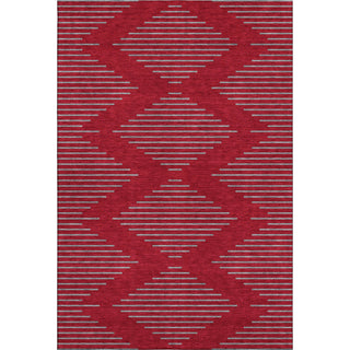 Piper Looms Mayfield Geometric AMF1017 Red Machine Washable Area Rug main image