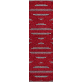 Piper Looms Mayfield Geometric AMF1017 Red Machine Washable Area Rug Runner Main Image