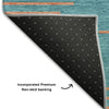 Piper Looms Mayfield Geometric AMF1017 Teal Machine Washable Area Rug Backing Image