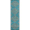 Piper Looms Mayfield Geometric AMF1017 Teal Machine Washable Area Rug Runner Main Image