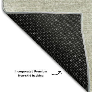 Piper Looms Mayfield Abstract AMF1018 Beige Machine Washable Area Rug Backing Image