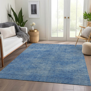 Piper Looms Mayfield Abstract AMF1018 Blue Machine Washable Area Rug Lifestyle Image Feature