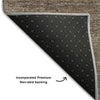 Piper Looms Mayfield Abstract AMF1018 Brown Machine Washable Area Rug Backing Image